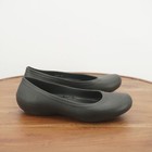 Crocs Womens Lina Flats Slip On Shoes Gray Rubber Close Toe Slip Resistant Sz 8