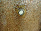 Vintage  60 s Ludwig 14 X 14 Club Date Floor Tom 3 Ply Champagne Sparkle