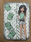 Aceo atc Mixed Media Art Card Mini Collectable Planner Original Big Plans