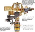 3 Pack Outdoor Grass Watering 1 2 Inch Brass Adjustable Impact Sprinkler Heads