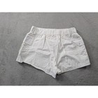 White Cotton High Waisted Cargo Shorts Womens Size Medium Utility Pocket