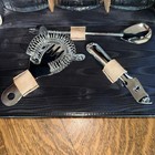 Vintage Mid-century Travel Bar Set In A Leatherette Case