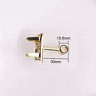 2 4 Sets Diy Craft Bag Purse Accessories Gold Clasp Lock Lock Button Type Us