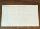 Ernie Hardwell Autograph Signed 3 X 5 Index Card - Tigers