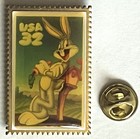 Usps Stamp Pin 1997 32    Bugs Bunny  Soft Enamel Lapel Pin