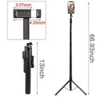     68  Professional Remote Selfie Stick W  Cell Phone Holder Camera Tripod Stand