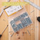 Jegonfri High Hardness Wood Screws Assortment Kit  209 Pcs  Phillips Drive Flat