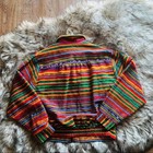 Vintage Rainbow Festive Boho Hippy 80s 90s Jacket Coat