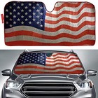  Sun Shade  Windshield Sun Shade American Flag Sunshades American Flag Design