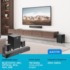 Acoustic Audio 5 1 Surround Sound Home Theater Sound Bar With Bluetooth  Rca 