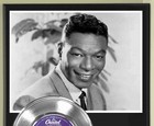 Nat King Cole  when I Fall In Love  Silver Record Display Wood Plaque