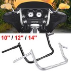 10  12  14  Meathook Ape Hanger Handlebar 1 25   For Harley Electra Street Glide