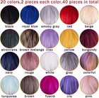 40 Pieces Faux Fur Pom Pom For Hats Fluffy Balls With Elastic Loop For Sca