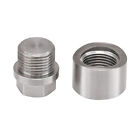 O2 Oxygen Sensor Bung And Plug 304 Stainless Steel M18 X 1 5 Threaded  1 Sets  
