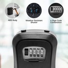 Key Lock Box For Outside-combination Lockbox For House Key-portable wall Mounted