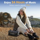 W-king D8 Bluetooth Speaker  90w Max Portable Outdoor Speaker Loud Ipx6 Black