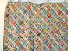 Vintage Shabby Farmhouse Hand Made Patchwork Quilt  84  X 64 