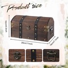 2026 Retro Wooden Wedding Card Box Letter Flag Decorative Gift 11x7x6 7 Inch