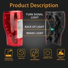 Tail Light Assembly Compatible With 2017-2019 Ford F-250 F-350 Super Duty Driver
