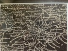 Rare Antique Map    1832    England   Ooak Framed Miniature Unique  Exeter