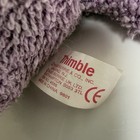 Rare Collector Vintage Russ Purple Bunny Thimble Pvc Pellets Terry Cloth 1997
