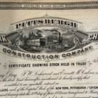 1881 Ny Pittsburgh  Chicago Construction Stocks 3  E M Culver Trustee Golden Age