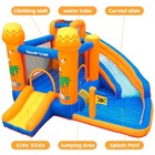 Inflatable Water Slide Kids Bounce House With Splash Pool  Climbing Wall  Blower