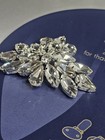 2 Pc Rhinestone Shoe Clips For Pumps Crystal Bridal Shoe Buckles         16 99 Orig