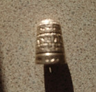 Antique Size 6 Sterling Flower Design Silver Thimble Chester 1897 Charles Horner