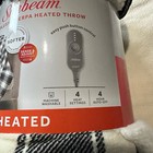 Sunbeam Microplush Sherpa Electric Heated Throw Blanket  Red And Black Plaid