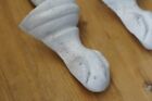 4 Cast Iron Bathtub Clawfeet Claw Foot Tub Distressed White Table Feet Set Of 4