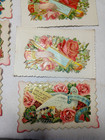 Victorian Die Cut Dove   Flower Lot Greeting Card Valentine  Vintage