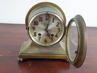 Antique Silver Brass Ships Bell Mantle Clock Bailey Banks   Biddle Philadelphia