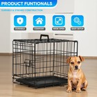 Dog Crate For Small Dogs 18 Inch Folding Metal Wire Pet Cage Single Door