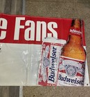 Vintage Bud Racing Nascar Welcome Race Fans Banner 3x9ft