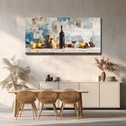 Wlwbinting Wall Decor For Dining 40 l X 20 w  Wine Bottle Canvas Painting