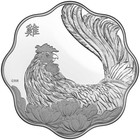 2017 Canada  15 Lunar Lotus Year Of The Rooster - Pure Silver Coin