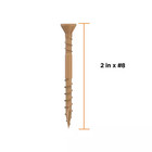  8 X 2 In  Tan Acq Rated Star Drive Flat Head Wood Deck Screw  1750-piece 