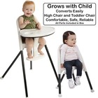 Primo Cozy Tot Deluxe Convertible Folding High Chair  Toddler Chair - Portable