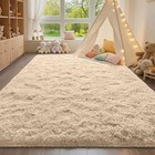 Plush Shaggy Area Rug Fuzzy Soft Floor Carpet Non Skid Mat For Home Bedroom