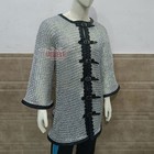 Medieval Chainmail Shirt Aluminium 10mm Flat Riveted Ring Larp Festival Armor