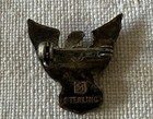 Vintage Boy Scouts Of America Bsa Eagle Scout Sterling Silver Pin Brooch