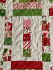 Once Upon A Christmas Quilt - Red  Green  Pink And White - Handmade -  54 