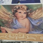 Vintage Greeting Cards Christmas Cards Lot Of 6 Angel Snowflake Cat 