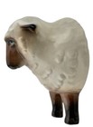 Vintage Sheep Lamb Ceramic Apron Hook Wall Mount Hand Painted Blue Eyes 5   