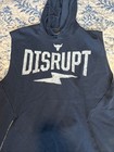 Under Armour Project Rock Disrupt Sleeveless Hoodie Mens Xl Blue Coldgear Gym