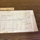 Vintage 1956 Billboard Ad Sign Hand-drawn Sketch  Jackson Lumber Of Lawrence Ma