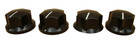 Vintage Plastic Tube Radio Knobs 1960 s-70 s Retro D-shaft Shaft   qty 4 
