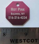 Ten  10  Otagonal Metal Pet Id Tags - Free Custom Engraving Personalization