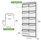 10 Large Mesh Pockets Over The Door Shoe Organizer  Hanging Storage Holder Rack